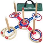 Elite Sportz Ring Toss Games for Kids – Indoor Holiday Fun or Outdoor Yard Game for Adults & Family – Easy to Set Up w…