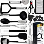 Kitchen Utensil Set – 23 Pcs Nylon Cooking Utensils Set for Non Stick Pans Kitchen Set – Kitchen Utensils Set Spatula…