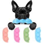 LTSCWPE 4 Packs Puppy Teething Chew Toys, 360° Cleaning Pet Teeth, Soothe Itchy and Pain of Teeth Growing Pea Shape…