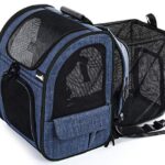 Pecute Pet Carrier Backpack, Cat Backpack Carrier, Expandable with Breathable Mesh for Small Dogs Cats, Dog Backpack Bag…