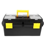 Plastic Tool Box, Tool Chest Storage Case Organizer with Handle, Portable Toolbox with Plastic Lock, Removable Storage…